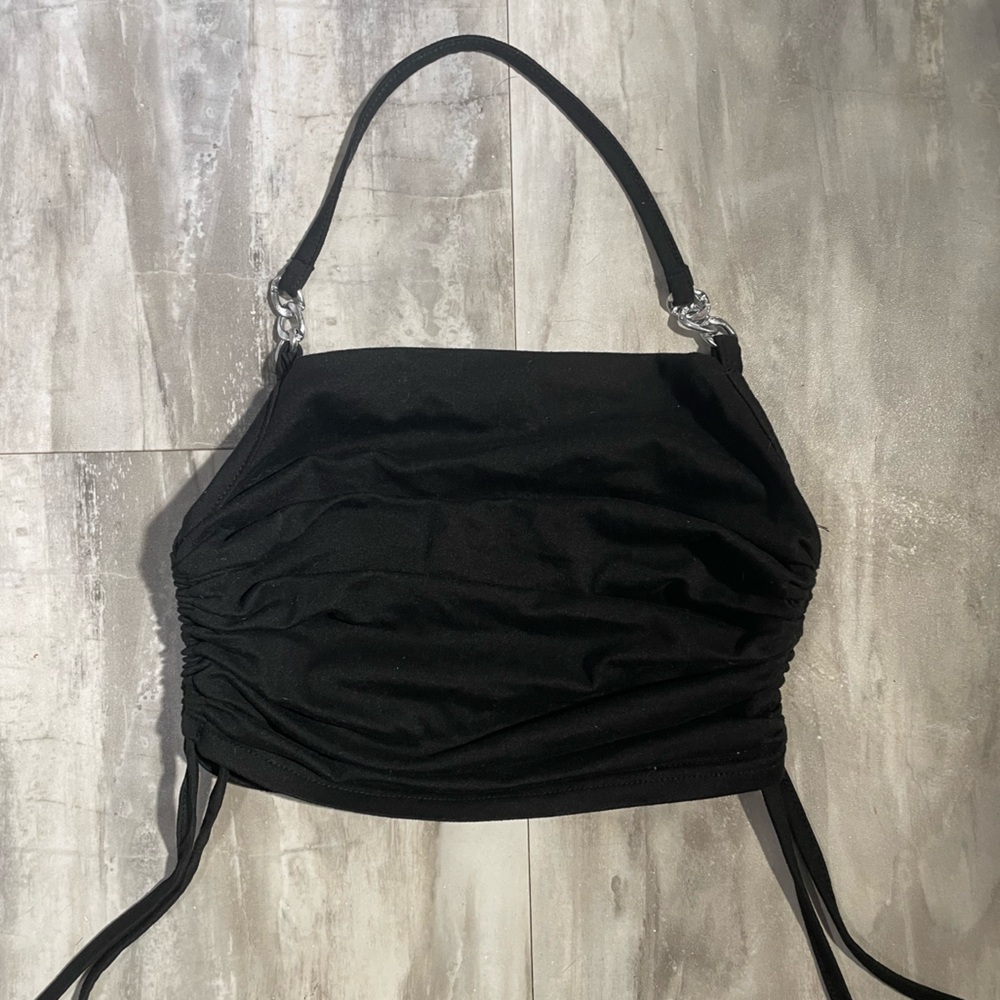 Adjustable Ruched-Side Crop Top